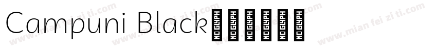 Campuni Black字体转换